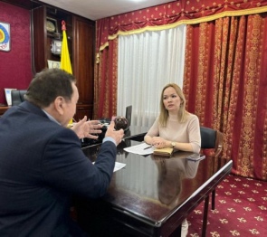 Спикер парламента Калмыкии А. Козачко обсудил с бизнес-омбудсменом основные моменты работы