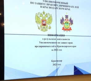 Кубанские законодатели заслушали отчет Уполномоченного по защите прав предпринимателей