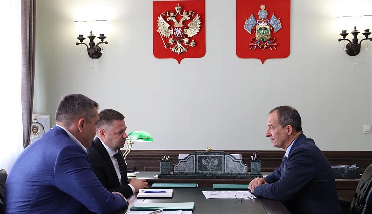 «Экономика, кадры и набережная:  спикер ЗСК Юрий Бурлачко обсудил с новым главой Брюховецкого района точки роста»